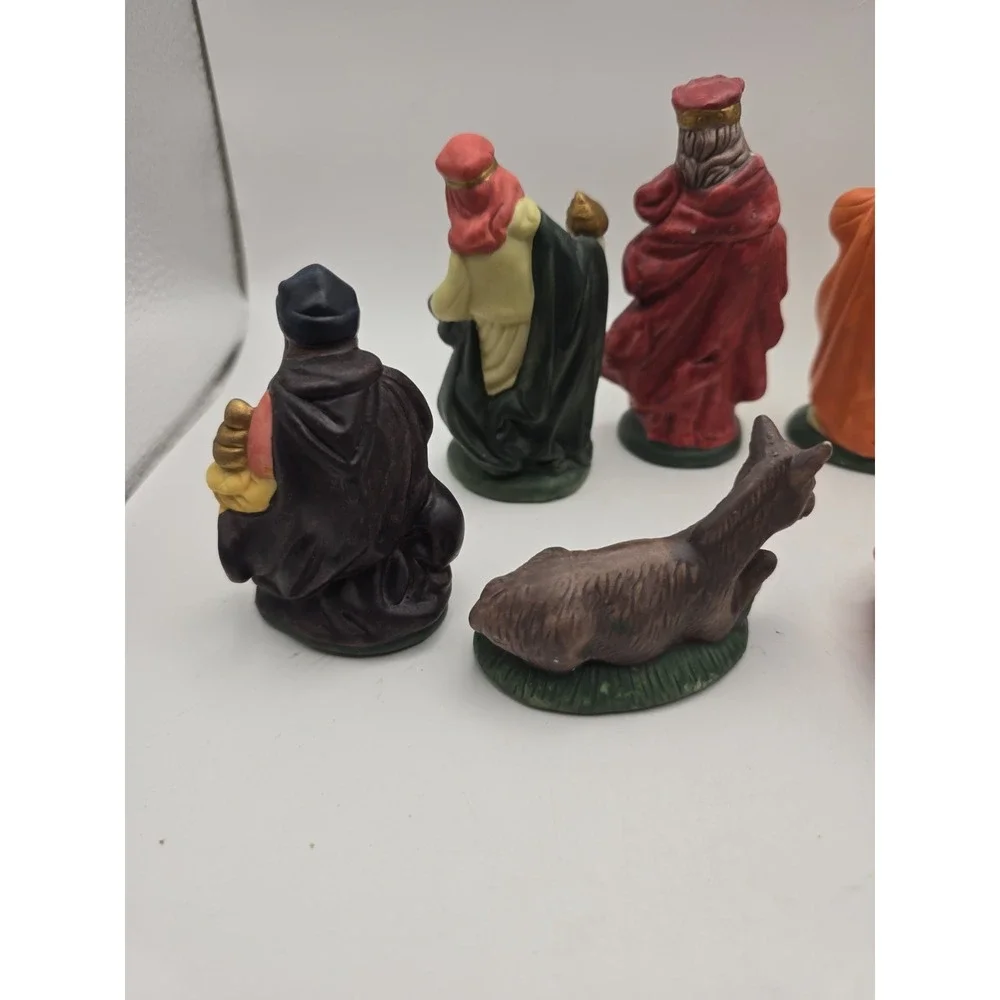 Vintage Christmas  Porcelain Nativity Scene 11 Piece